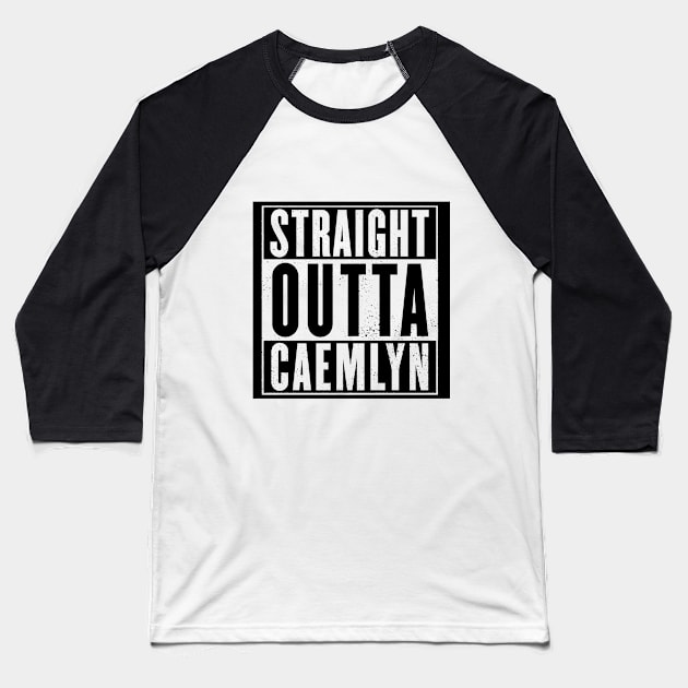 Straight Outta Caemlyn (dark design) Baseball T-Shirt by matthew_greer